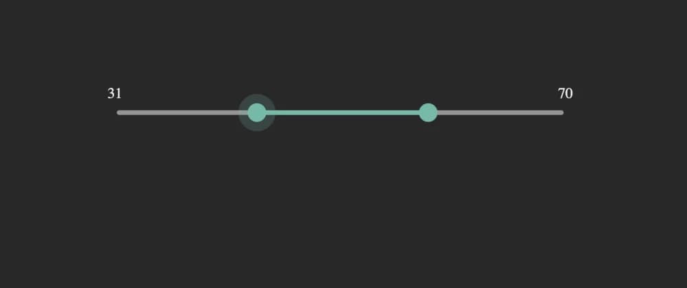Custom double range slider